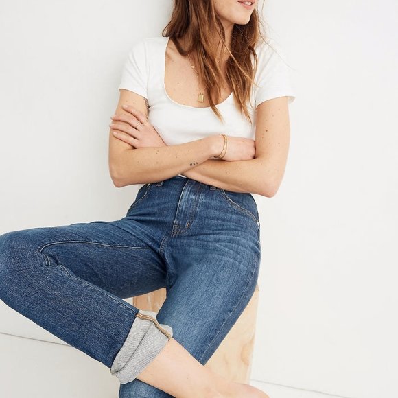 Madewell Denim - Madewell Petite High Rise Slim Boyjean Eco Edition